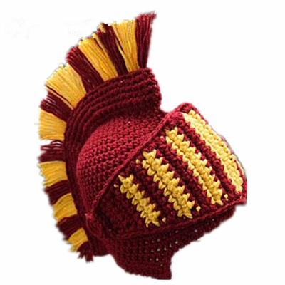 China COMMON the new 2021 Knights Ear Protector Gladiator Red Crown Roman Whimsical Handwoven Hat for sale