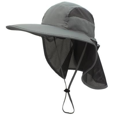 China Foldable Fishing Cap Detachable Brand Sun Visor Protection Sunscreen Eco-Friendly Breathable UV Fisherman Hat for sale