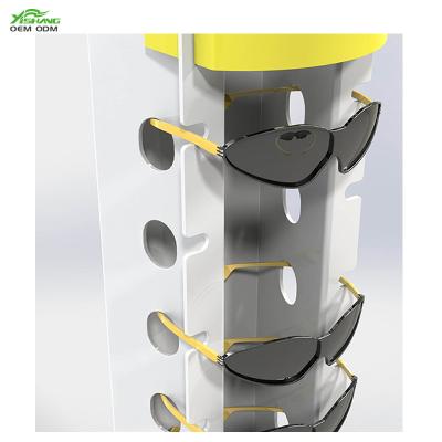 China White Acrylic Rust Protection Worktop Sunglasses Glasses Display Rack for sale