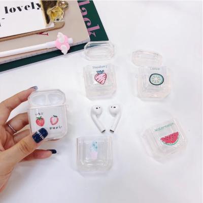 China For Earphone Customized Clear Silicone Cartoon Cute Case For Airpods Case for sale