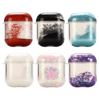 China For Earphone OEM ODM ODM Liquid Glitter Bling Bling Luxury Designer Case To Protect Airpods for sale