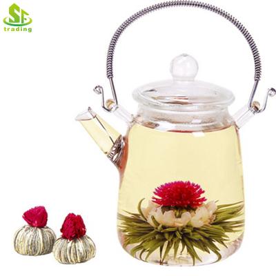 China Healthy Chinese Handmade Organic Flowering Tea Flower Blooming Tea Ball for sale