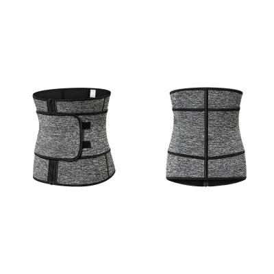 China Adjustable Zipper Body Shaper Abdominal Compression Cincher Sweat Steel Bone Waist Trainer for sale