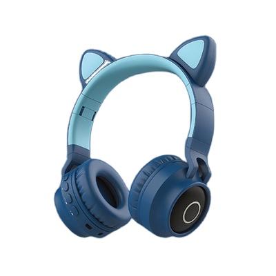 China Earphone Wireless Headphones Led Cat Ears Headset Gaming Noise Canceling Stereo Wireless Headphones for sale