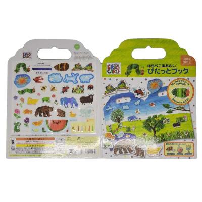 China Sticky sticker high quality activity board book reusable sticker for kids early education 2022 hot sell for sale