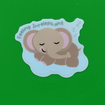 China Eco-friendly +Waterproof  China Manufacturers Company Logo Printed Promotional Logo TPE reusable cartoon Sticker for sale