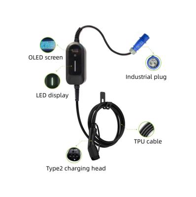 중국 Wall Mounted Portable EV Charger AC 7kw With Screen Bluetooth 판매용