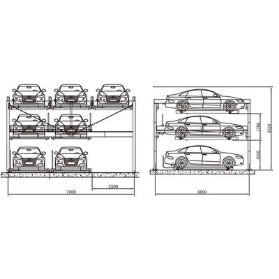 China Parts Steel Parking Car Lift Vertical Rotating Parking System for sale