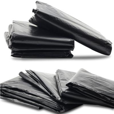 China 100% New Black 120L Disposable PE Disposable Garbage Bags For Dust Bin for sale