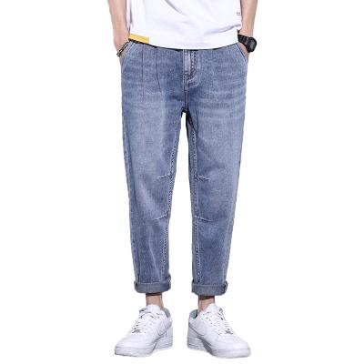 China Custom Made High Quality Men's Waist Jeans Pants Fashion Windproof Men's Jeans Pants Breathable Mid Jeans for sale