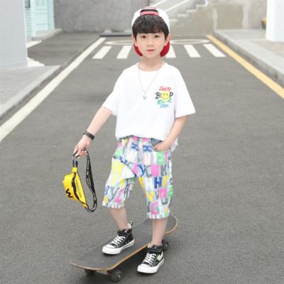 China SE9742 Latest Products Breathable Fashion Casual Shorts High Quality Pockets Sublimated Kids Boys Abbreviations for sale