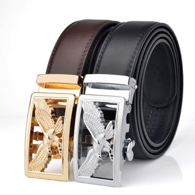 China Famous Brand Luxury Eagle Designer Men Genuine Leather Fashion Automatic Buckle Business Factory Belt for sale