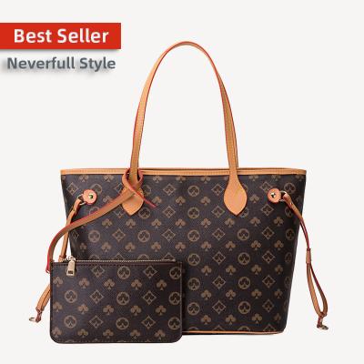 China Neverfull Style Designer Famous Brands Designer Handbags Tote Bags Casual Plaid Print Luxury Purses and Handbags Bag Soft Totes Shoulder Bag Female for sale