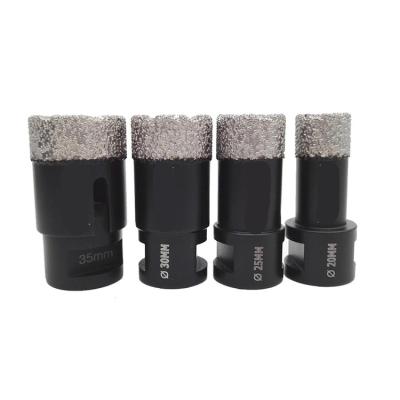 China Masonry Drilling M14 Thread Vacuum Welded Diamond Hole Saw Porcelain Granite Concrete Drill Bits Marble Prices for sale