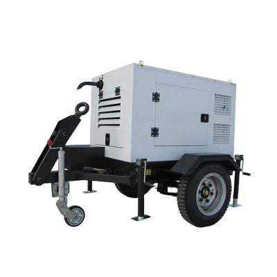 China Cheap Portable Three Phase Soundproof Canopy HTD-10GF 8kw 10kw 15kw 20kw 25kw 30kw Mini Trailer Diesel Generator With for sale