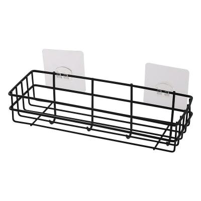 China Stocked Wall-hung Wrought Iron Bathroom Rack Without Kitchen Storage Punch Rack for sale