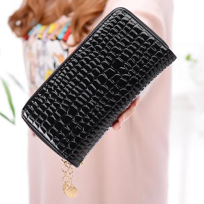 China Long Purse Candy Color Card Holders Portable Wholesale Ladies Double Zipper Wallets Smart Wallet Phone Wallets Purses for sale