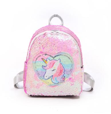 China No luster unicorn school backpack pink unicorn backpack luminous unicorn backpack for school for sale