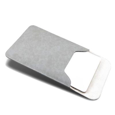 China Portable Water Resistant Padded PU Leather Wraps Cover Device Laptop Sleeve for sale