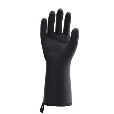 China Traditional Waterproof Anti-scald Heat Resistant Latex Kitchen Gloves for sale