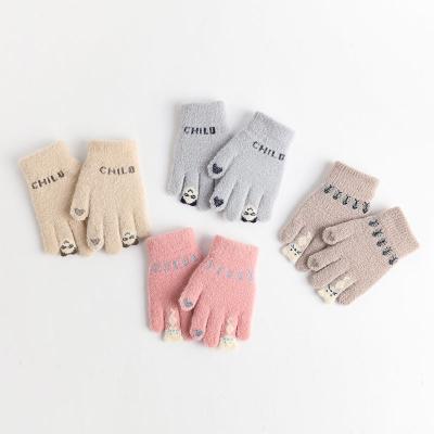 China Cartoon Cute Children Kids Cashmere Fashion Cute Winter Warm Gloves for sale