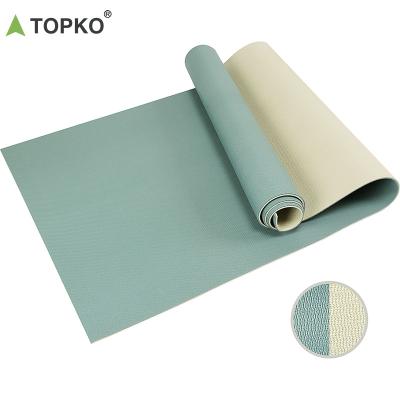 China TOPKO Exercise Yoga Mat Manufacturer OEM/ODM Professional High Density Anti Slip and Folding Printed PVC Yoga Mat for sale