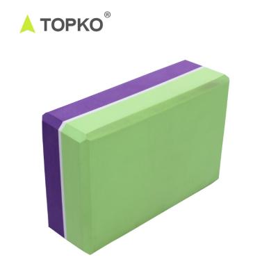 China high density & TOPKO Print Clip Color EVA Yoga Block Custom Made Lightweight Yoga Exercise Eco - Friendly for sale