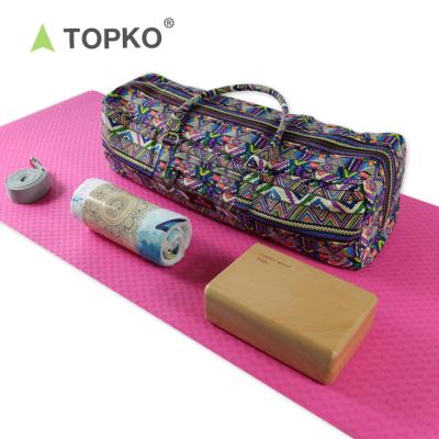 China Wholesale custom yoga bag/towel block/strap TOPKO fitness yoga bag/yoga towel/block kit for sale