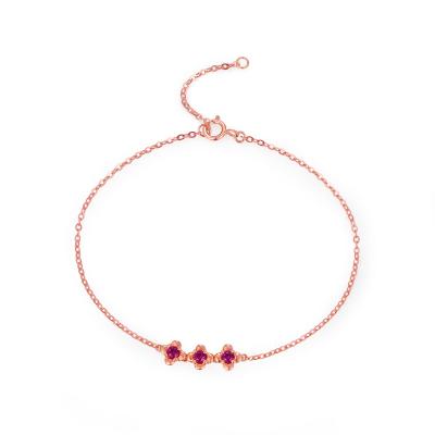 China Factory Supply FASHIONABLE Adjustable Red Stone Gemstone Bracelet With Clasp for sale