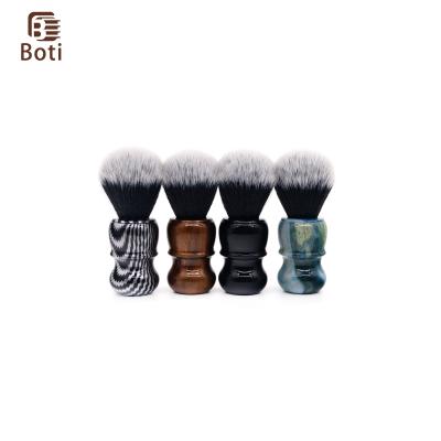 China Detachable Shaving Brush Handle with ABS Screws and Synthetic Hair Knot Shaving Brush for Men Beard Cleaning Tools for sale