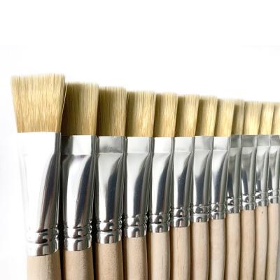 China Arts Drawing Hot-product Oil Painting Paint Bristle Blending Artist Brush for sale