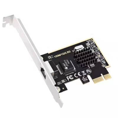 China Desktop 10/100/1000M PCI Express Adapter For PC RT8125 RJ45 PCIe1x 2.5G PCIE Lan Card for sale