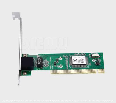 China Diewu Rlt8139 PCI10/100mbps Desktop Network Card For PC for sale