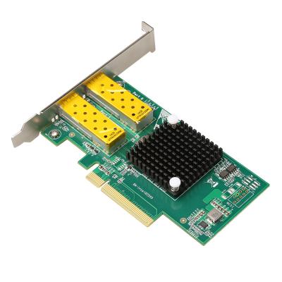 China DIEWU 82599 Fiber Desktop PCIe Ports 8x 10G Lan Card for sale