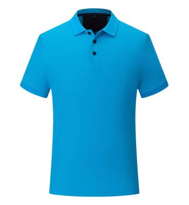 China Custom White Polo Shirt Wholesale Custom Anti-wrinkle OEM Logo Made Plain T-shirt Polo Men's Polyester Cotton Polo Shirts for sale