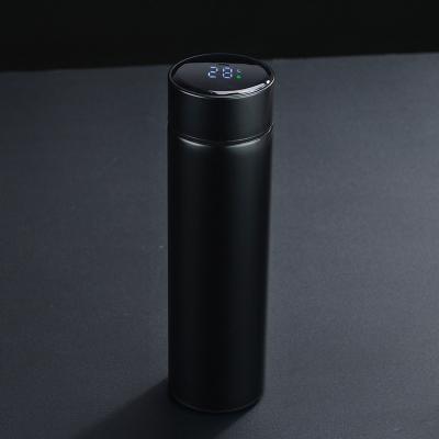 China PORTABLE 500ml Vacuum Cup Led Temperature Display Water Bottle Stainless Steel Double Wall Insulated Cup Smart Travel Mug for sale