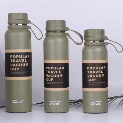 China Durable Popular Double Wall Stainless Steel Travel Portable Vacuum Cup Custom Water Bottle for sale