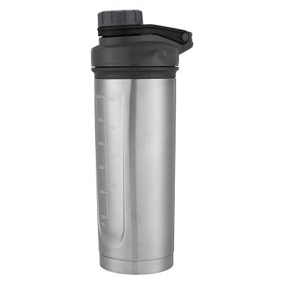 China 24oz Viable Insulated Protein Shaker Bottle, Shaker Cup Double Walled Water Bottle, Screw Top, Leak Proof Stainless Steel BPA Free for sale