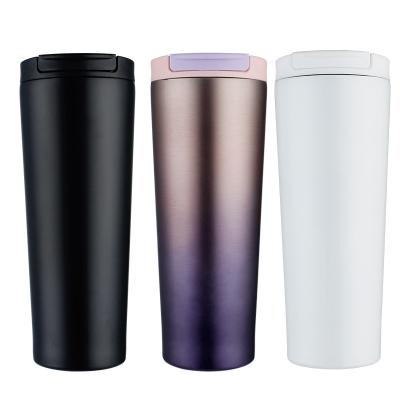 China Sustainable 500ml Stainless Steel Coffee Tumbler Double Wall Coffee Insulated Travel Mug for sale