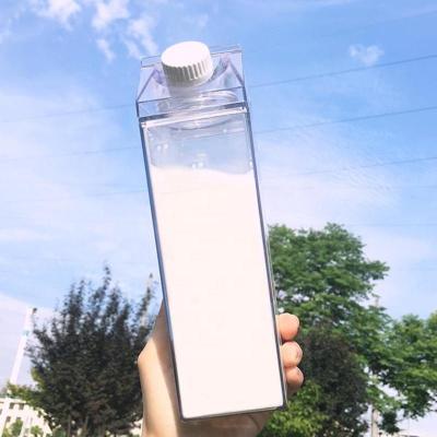 China Viable Leak-Proof Creative Transparent Gym Water Milk Bottle Outdoor Climbing Camping Kids Mugs Eco Cups Bottles For Sports for sale