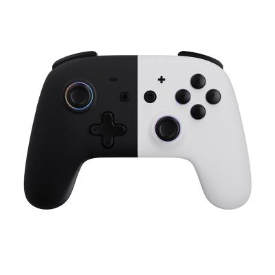 China Motion Sensing Dual Color Wireless Game Controller For Analog Switch OLED PC Stick With LED Light Game Switch Pro Controller for sale