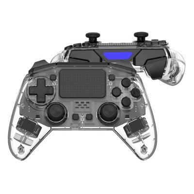 China High Quality PC+ABS PS4 Video Game Controller Transparent Gamepad PS4 Console Controller Joystick for sale