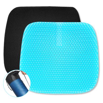 China Luxury Honeycomb Design Gel Cushion for CAR Wheelchair Office Home, High Breathability and Ultra-soft (Blue) for sale