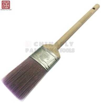 China CTWHPB018 Australian Type Cleaning Nylon/Polyester Filament Brush Birch Wood Handle Oval Pencil Brushes for sale