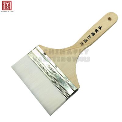 China Hot Selling CTWHPB047 Cheap Price Poplar Handle Artificial Wool Filament Cleaning Wood Brushes for sale