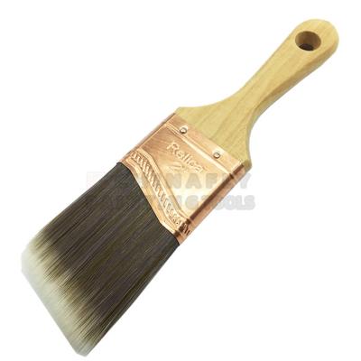 China Hot Selling CTWHPB001 Nylon/Polyester Small Wood Handle Wax Chalk Cleaning Brushes for sale