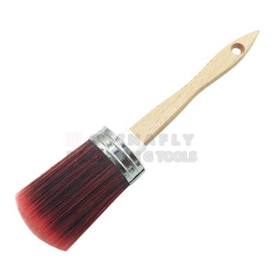 China CTRPB008 Beech Wood Handle PBT Color Cleaning Attractive Varnished Hot Selling Filament Chalk Paint Brushes for sale