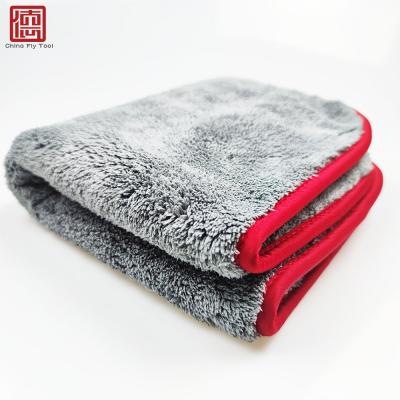 China CTCCTL001 Premium Quality Car Drying Wash Plush Super Absorbent Microfiber Car Cleaning Towel Soft for sale