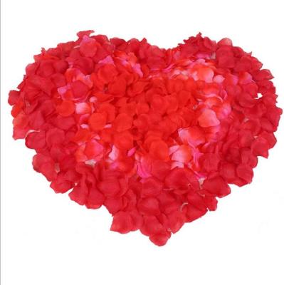 China Artificial Silk Rose Petals Red 5000pcs Silk/Fabric Factory Wholesale Romantic Decorative Flower Petals Wedding for sale