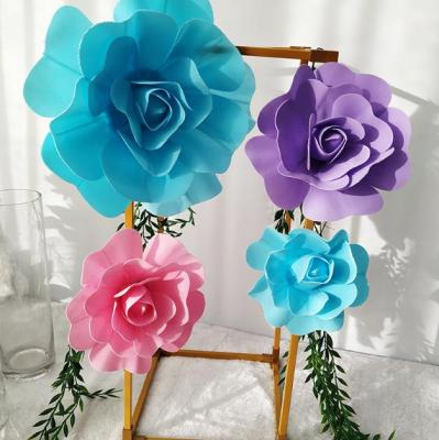 China Decorative Giant Foam Rose Background Flower of Large Artificial Flower Eco-friendly Wholesale for sale